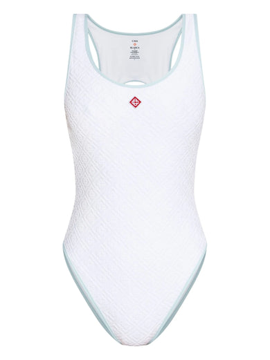 Jacquard monogram swimsuit