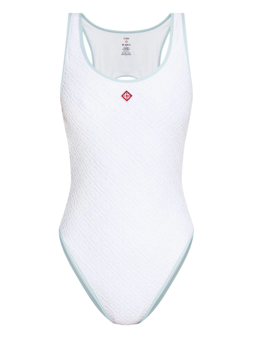 juemi J Monogram Monokini （Jacquard monogram swimsuit CASABLANCA  