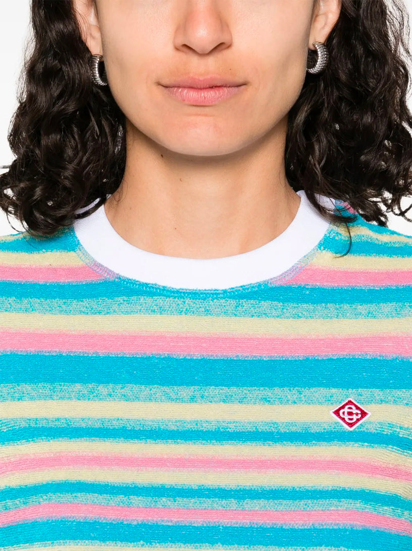 Stripe towelling top