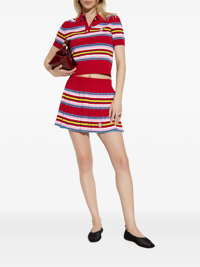 Striped polo shirt