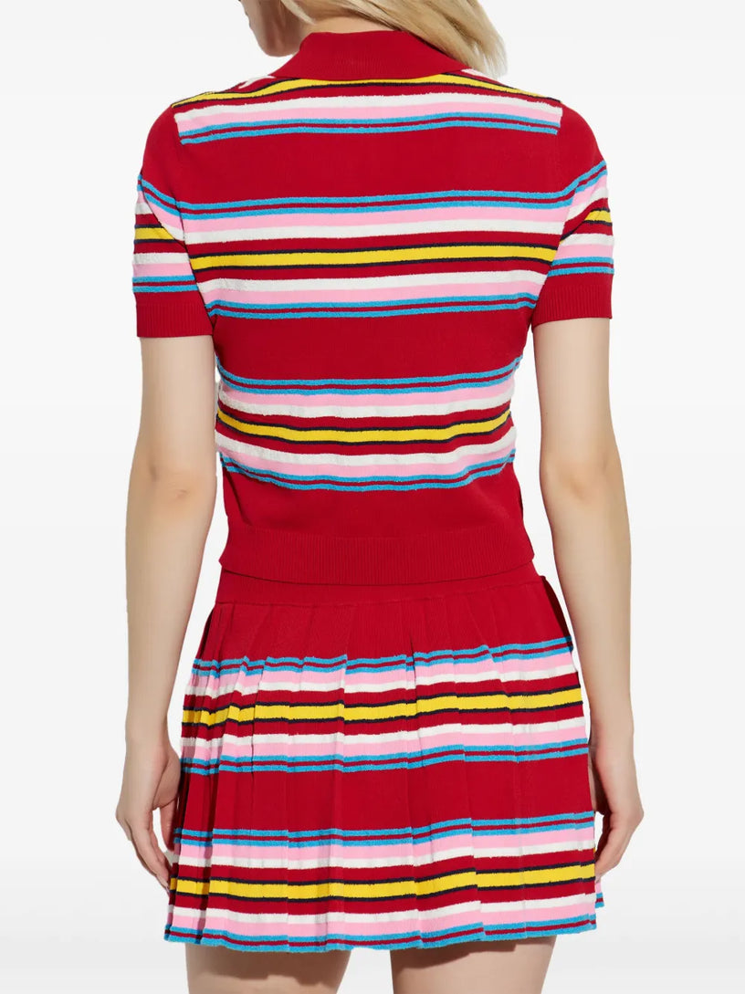 Striped polo shirt