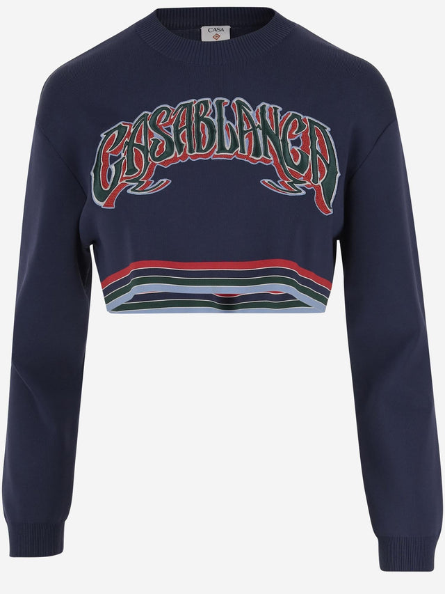 Baseball cropped jumper