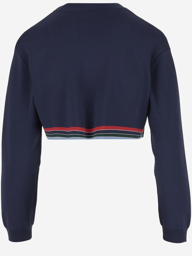 Baseball cropped jumper