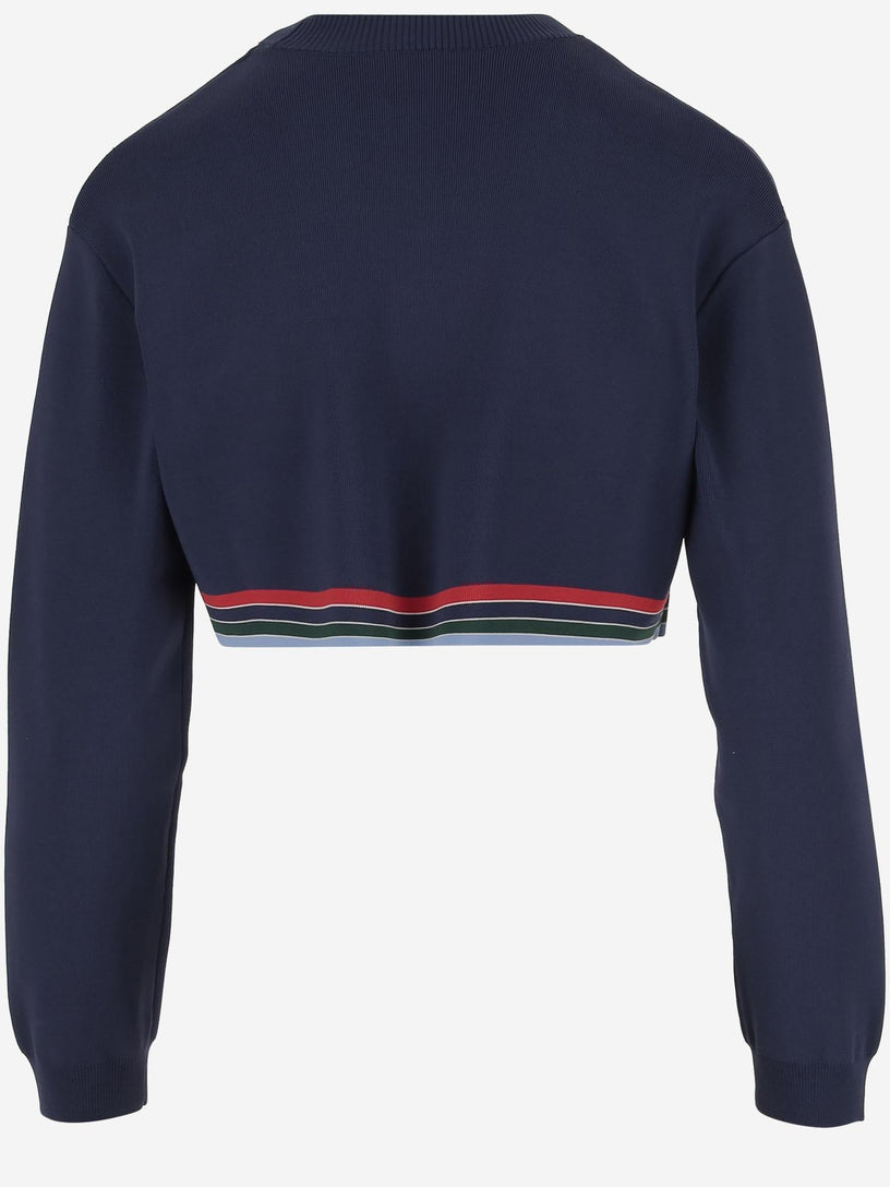 Baseball cropped jumper