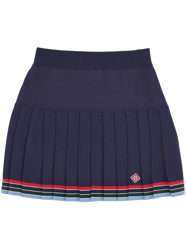 Baseball pleated skirt