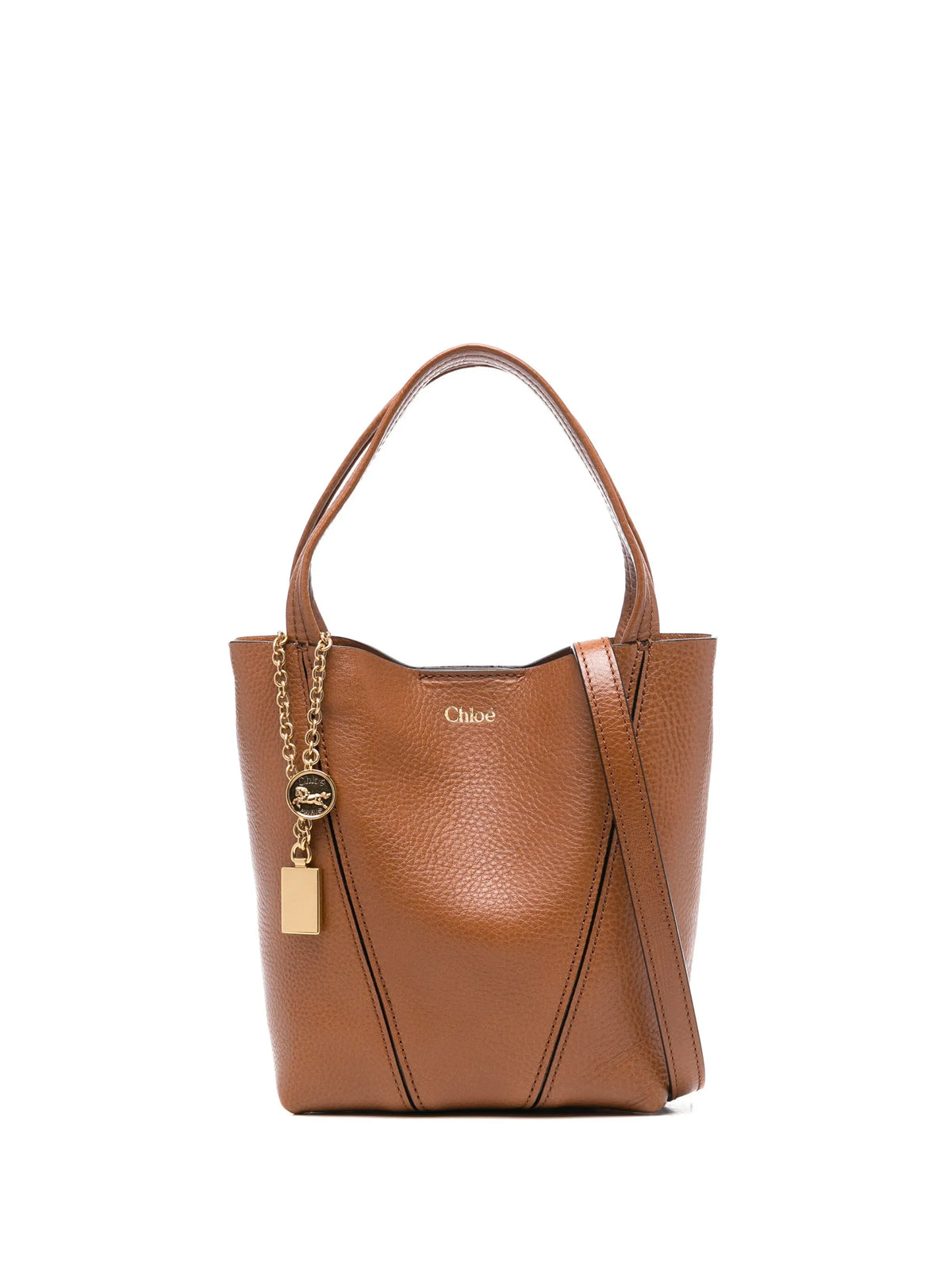 Chloé Spin small tote bag in grained leather