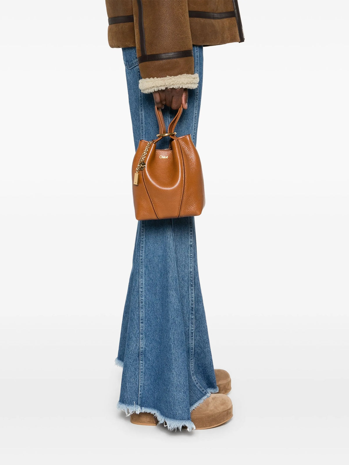 Chloé Spin small tote bag in grained leather