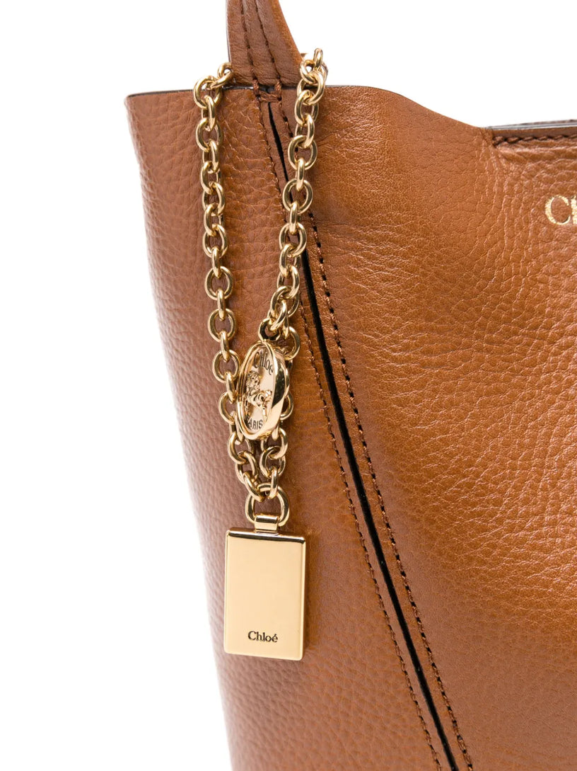 Chloé Spin small tote bag in grained leather