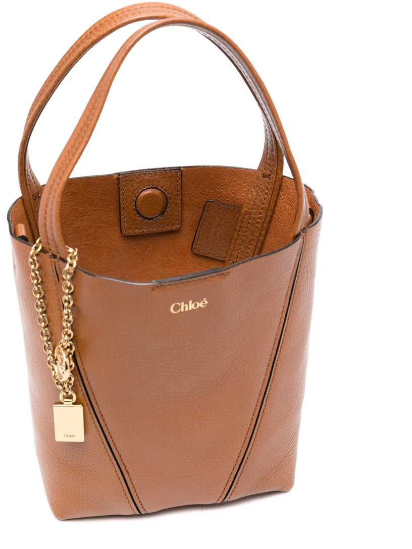 Chloé Spin small tote bag in grained leather