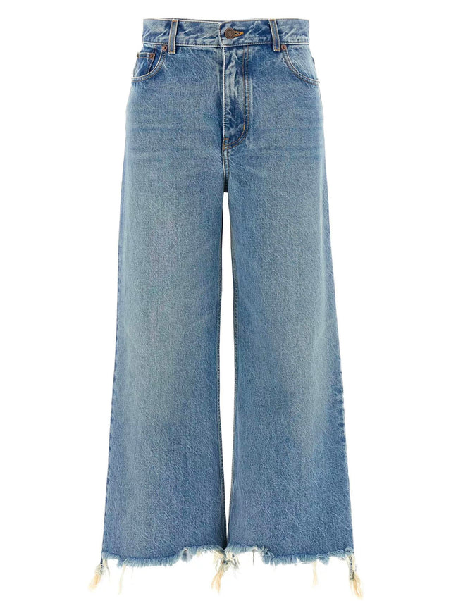 Wide leg denim