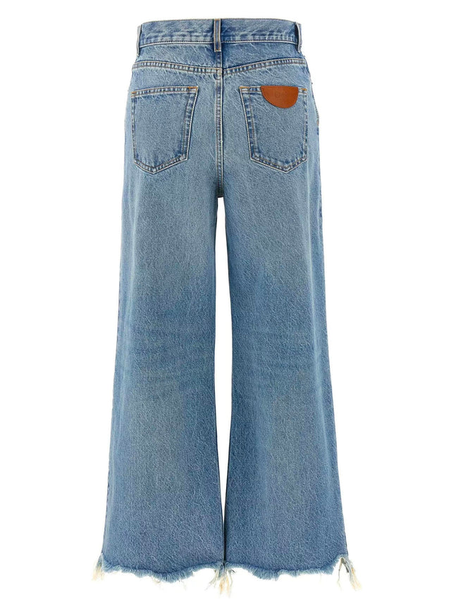 Wide leg denim
