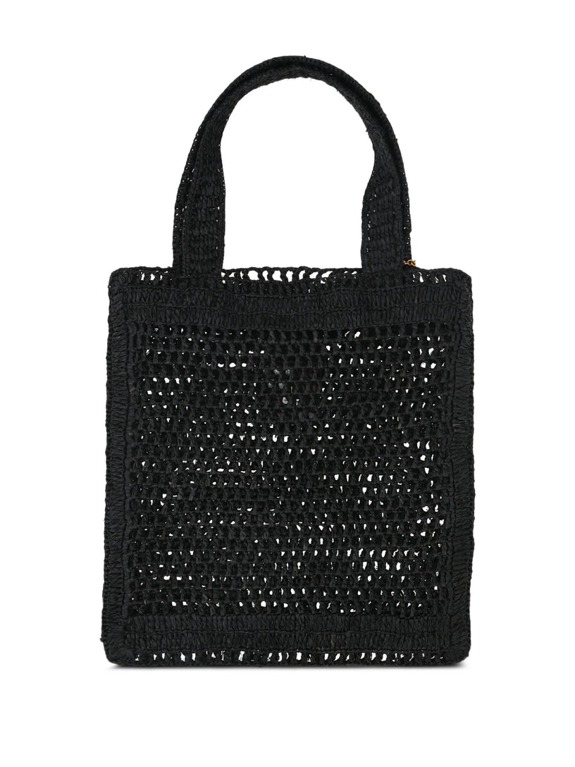 Summer Banana tote bag in rafia