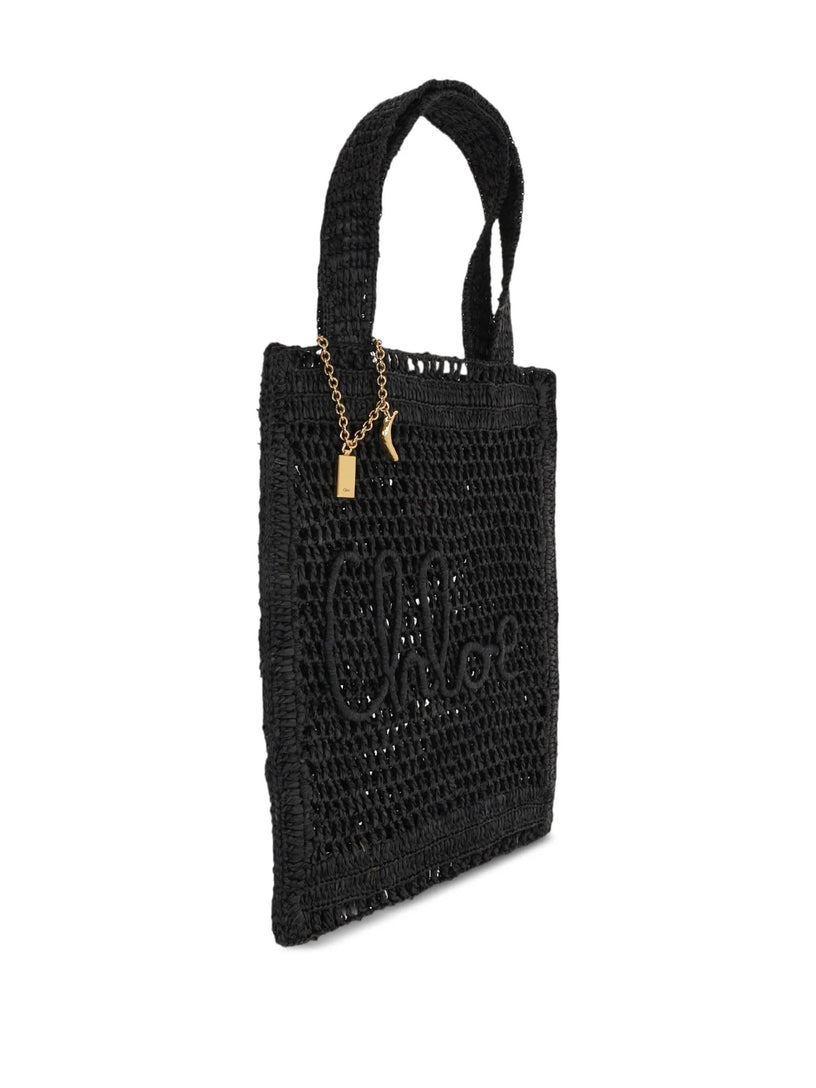 Summer Banana tote bag in rafia