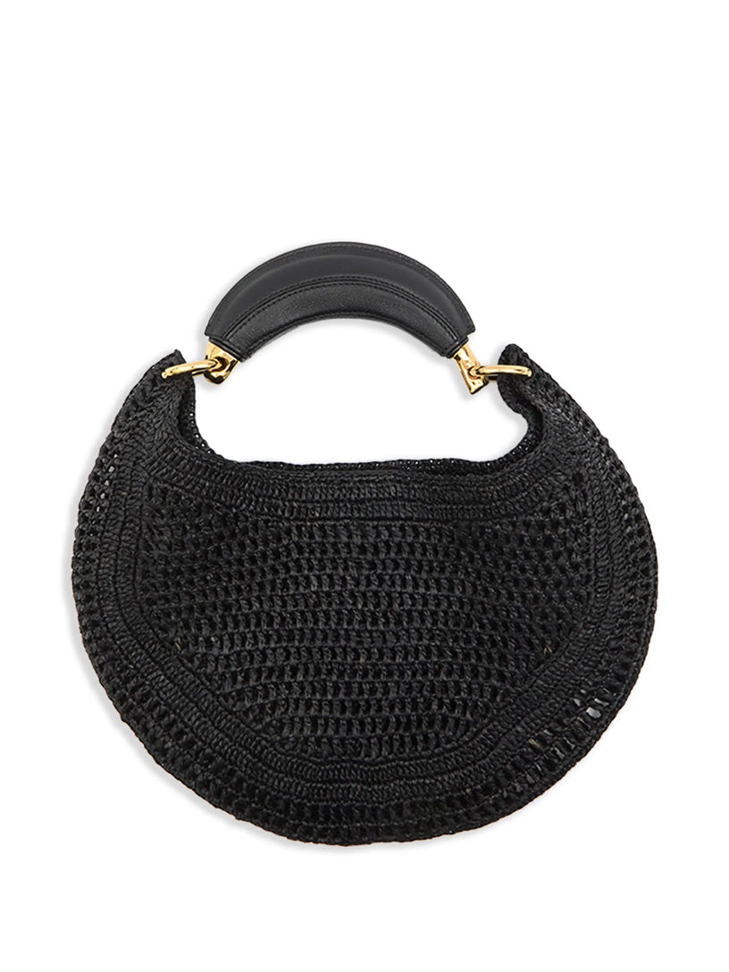 Summer banana raffia hobo bag