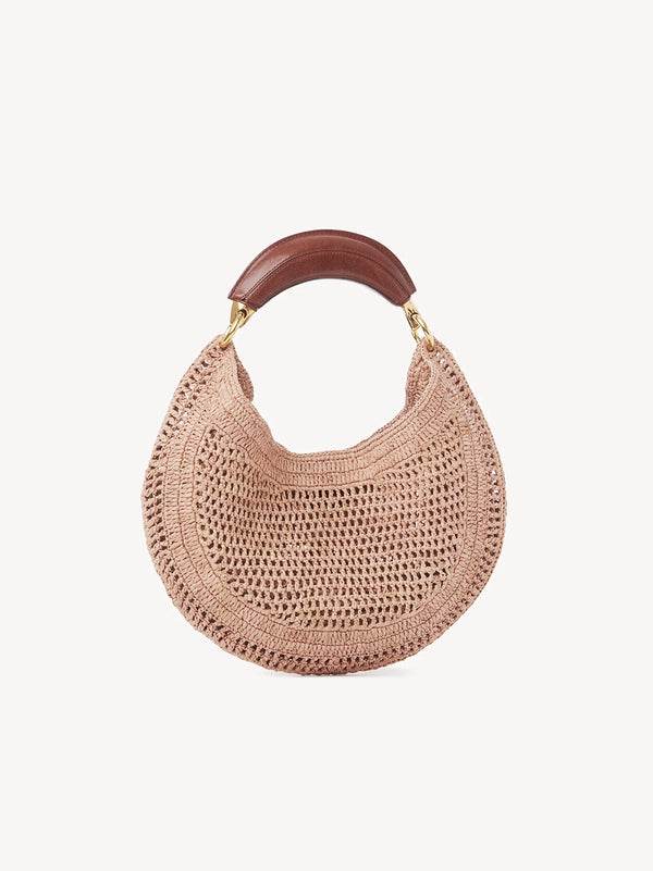 Borsa hobo summer banana in rafia
