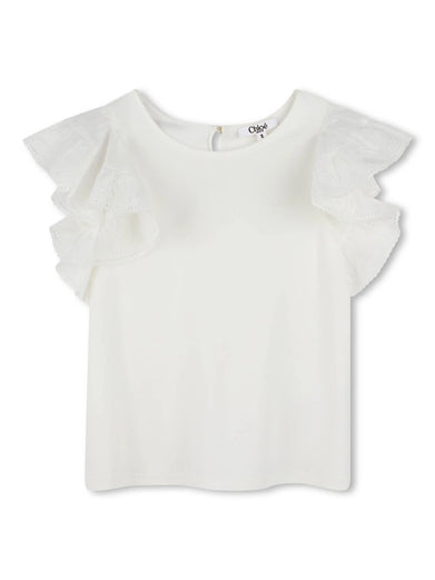 Top with ruffles