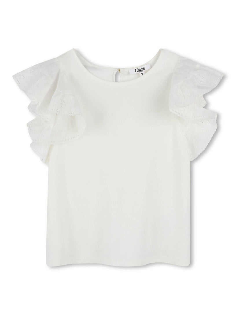 Top with ruffles