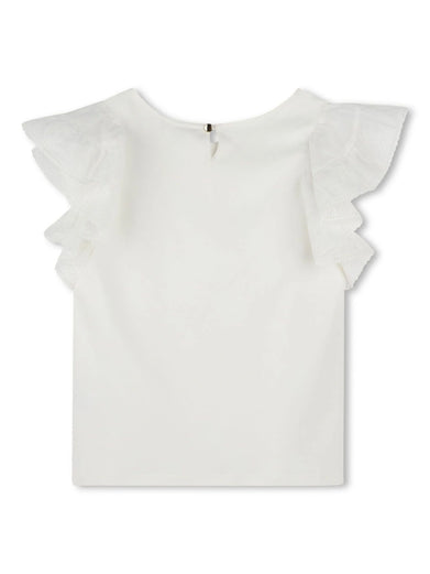 Top with ruffles
