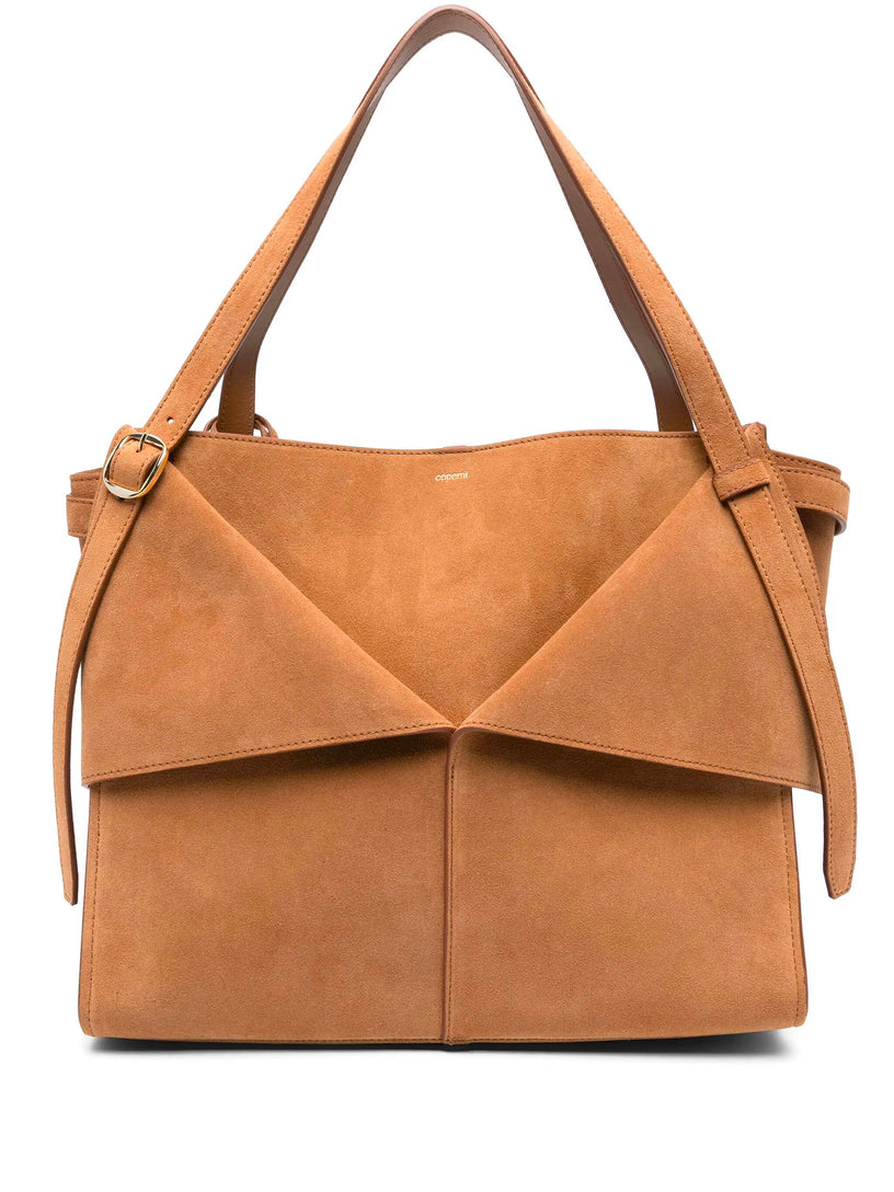 Cabas bag with suede belt