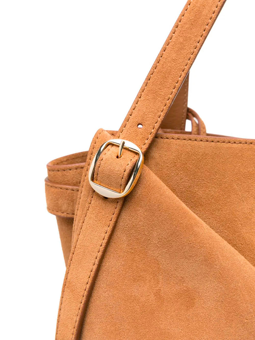 Cabas bag with suede belt