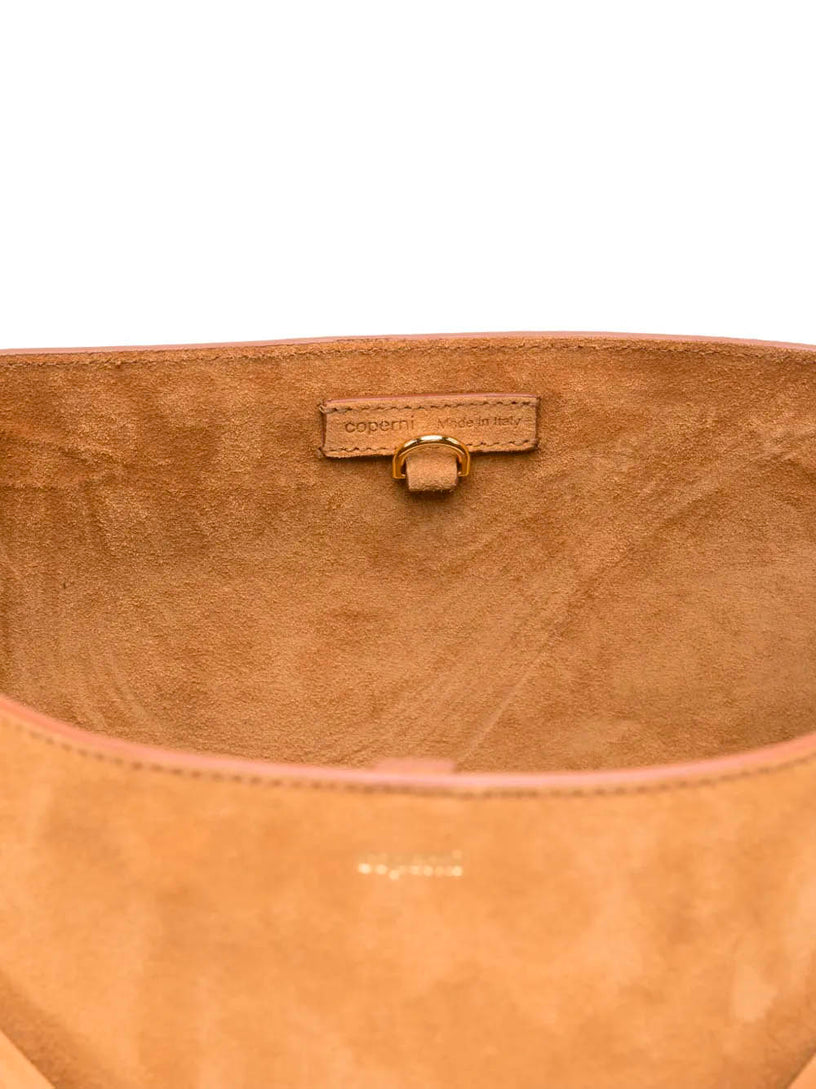 Cabas bag with suede belt