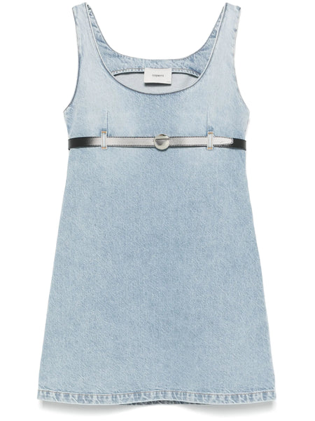coperni blue dress Devora Halter Plunge Mini Dress Blue | Plaid Multi | Womens