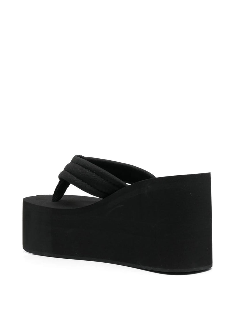 Branded wedge sandal