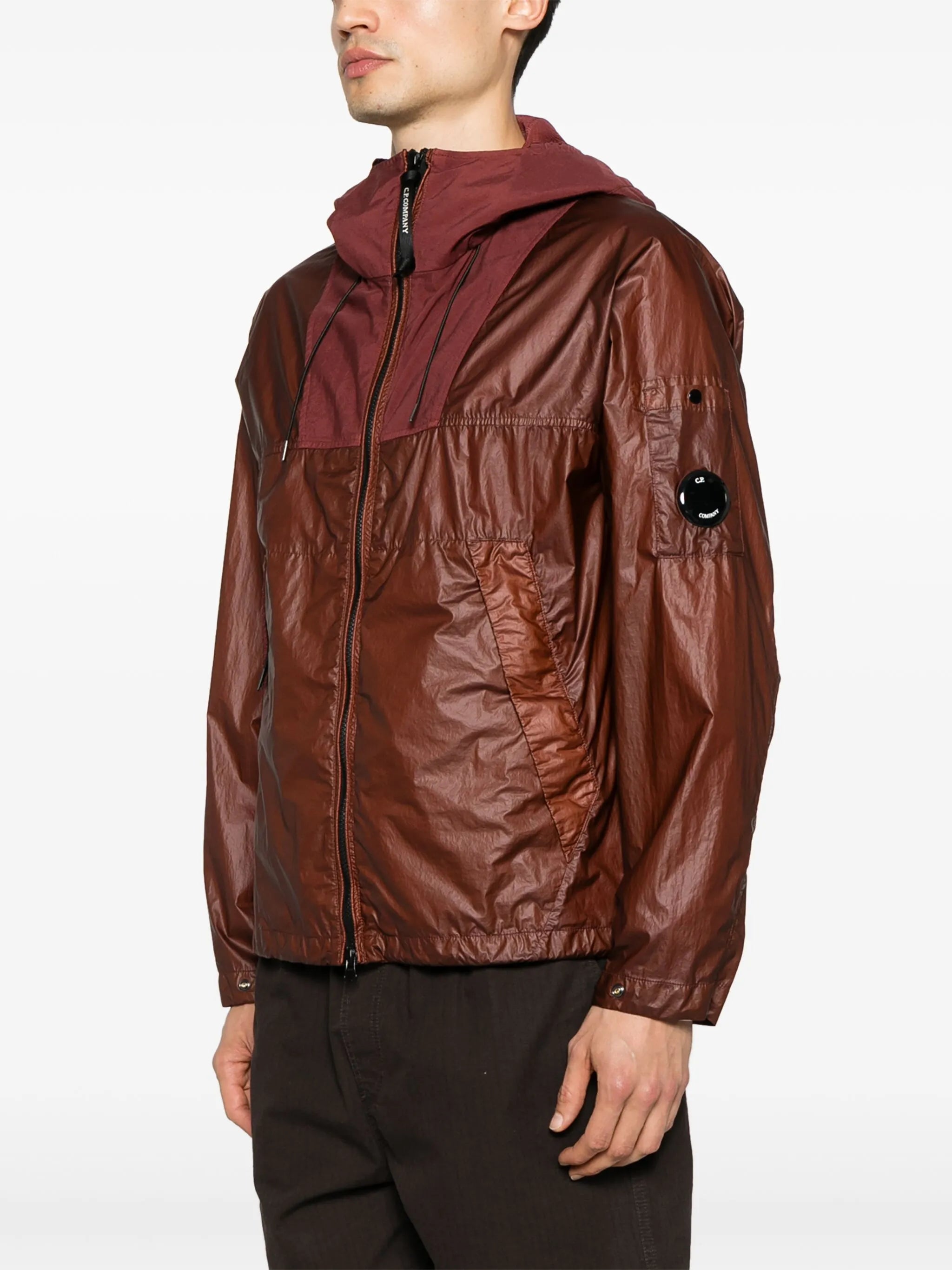 CS II Mixed Hooded Lens Jacket CP COMPANY Rosso | Grifo210