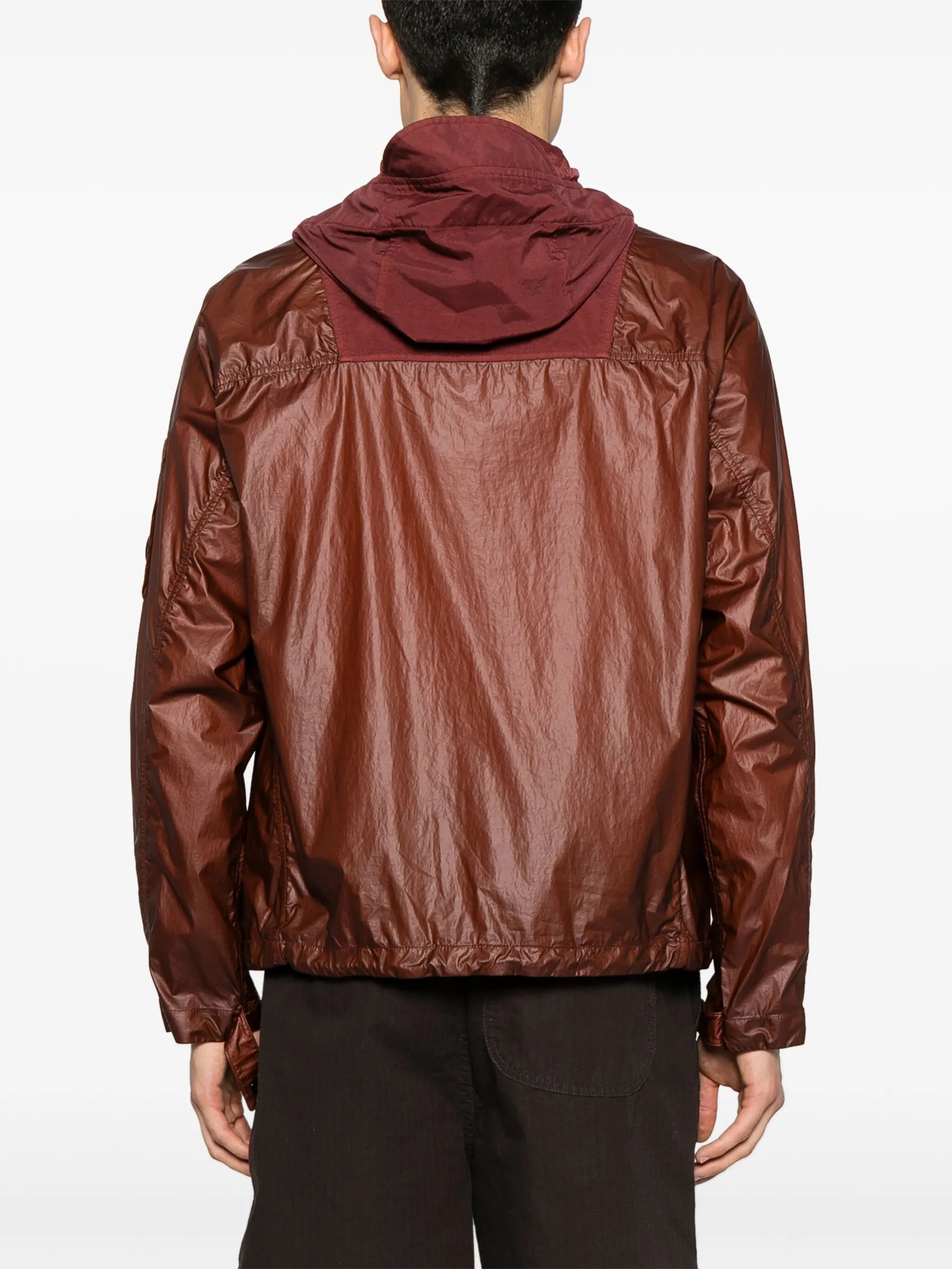 CS II Mixed Hooded Lens Jacket CP COMPANY Rosso | Grifo210