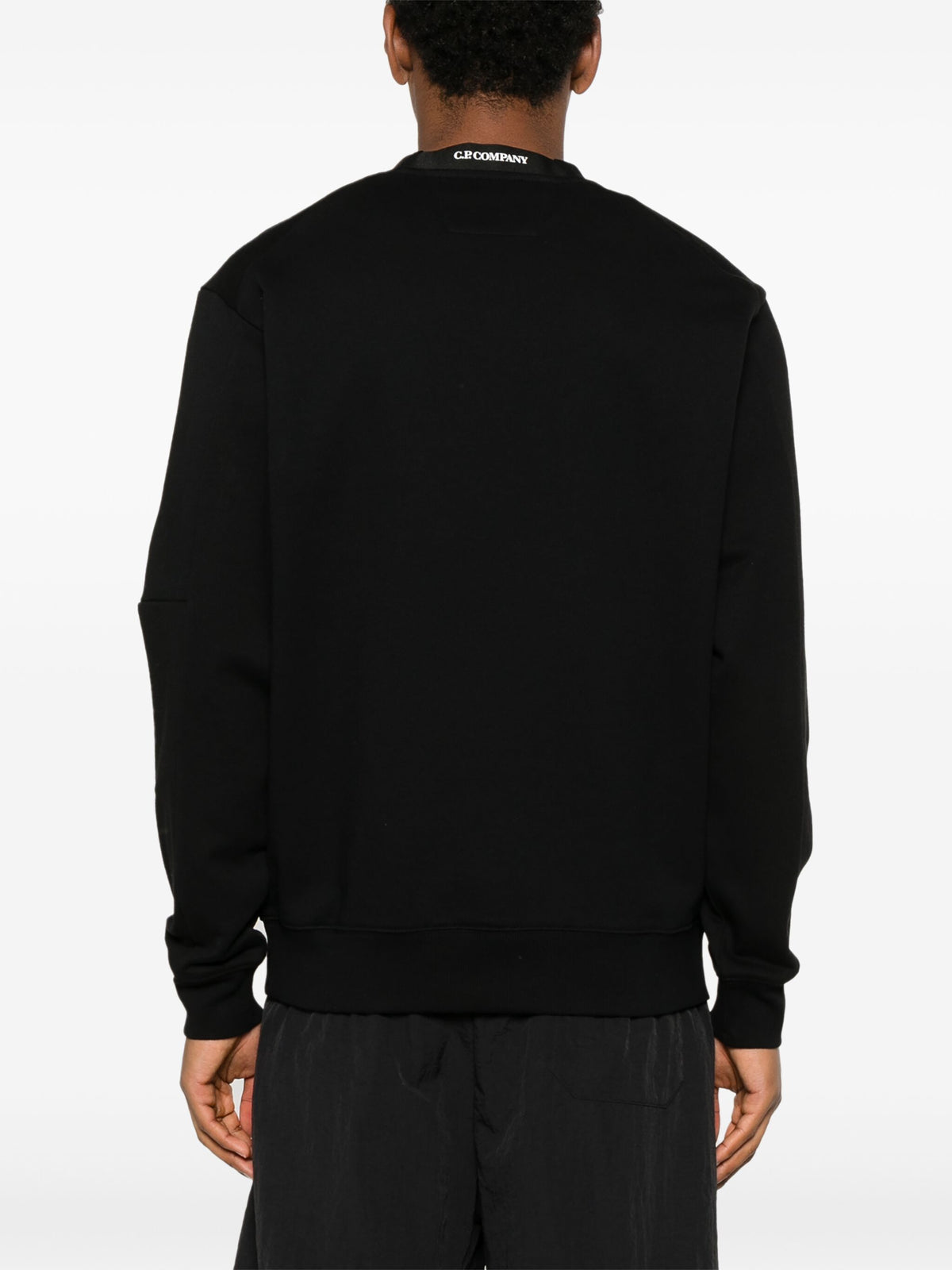 Diagonal Raised Fleece Lens Sweatshirt
