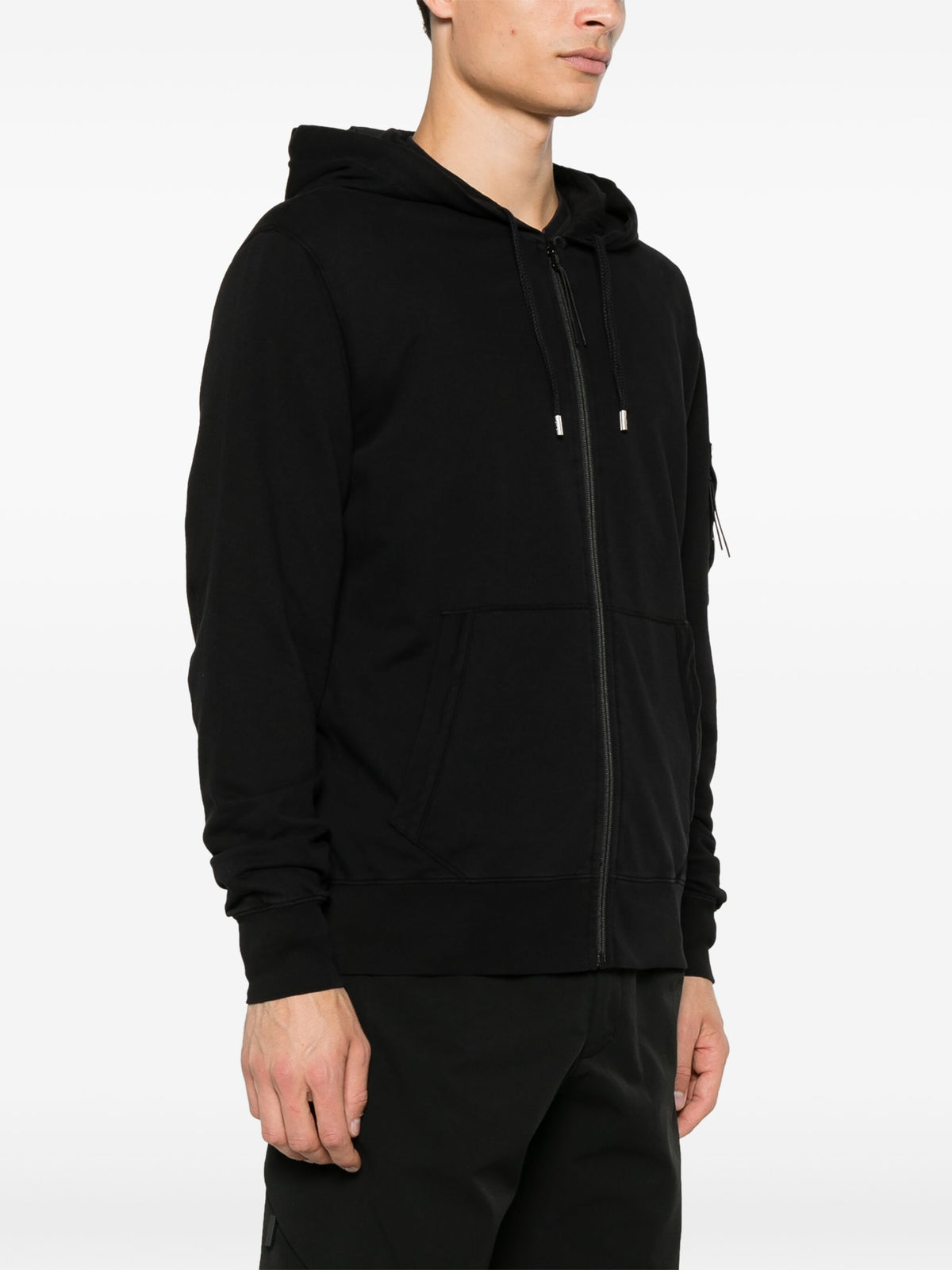 Light Fleece Zipped Hooded Sweatshirt