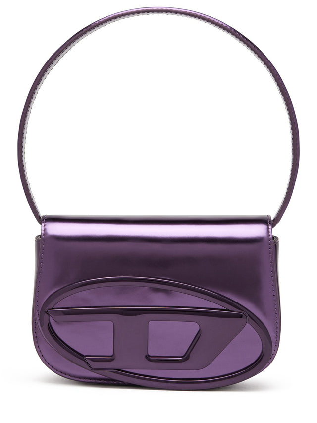 1DR-Iconic shoulder bag in mirrored leather