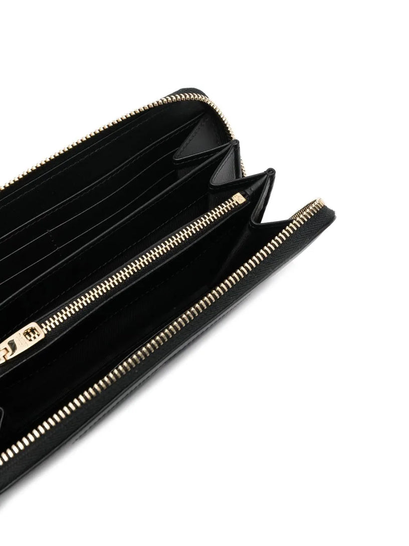 Calfskin zip-around DG Logo wallet