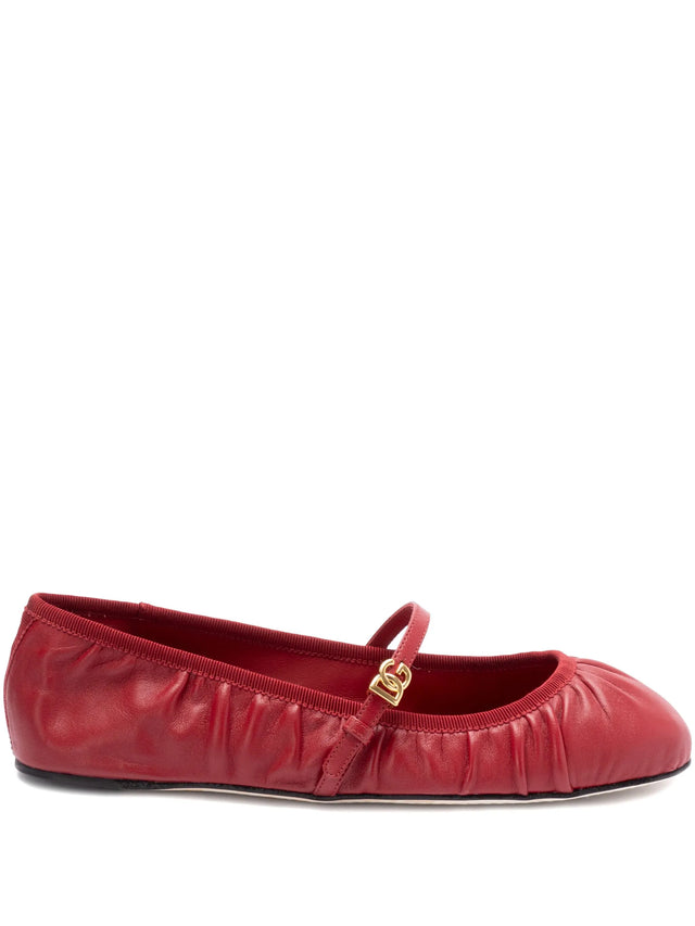 Vally Nappa leather ballet flats