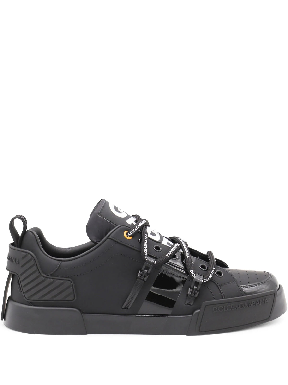 Portofino sneaker in calfskin and patent leather