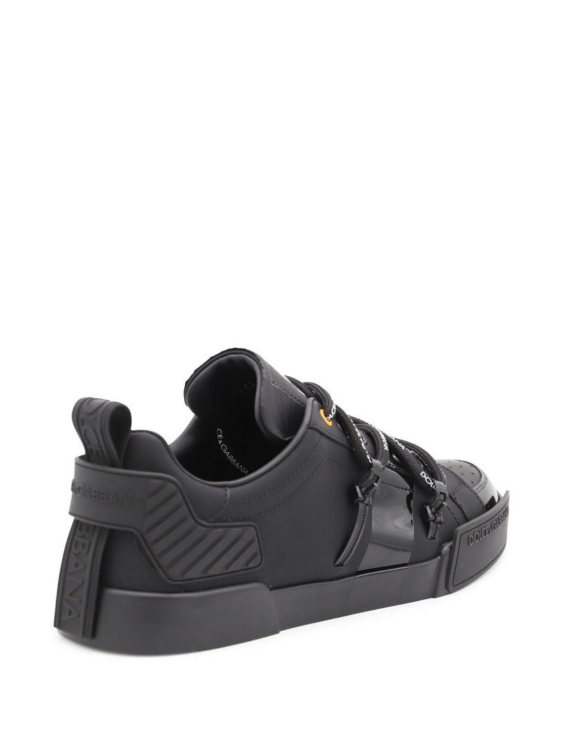 Portofino sneaker in calfskin and patent leather