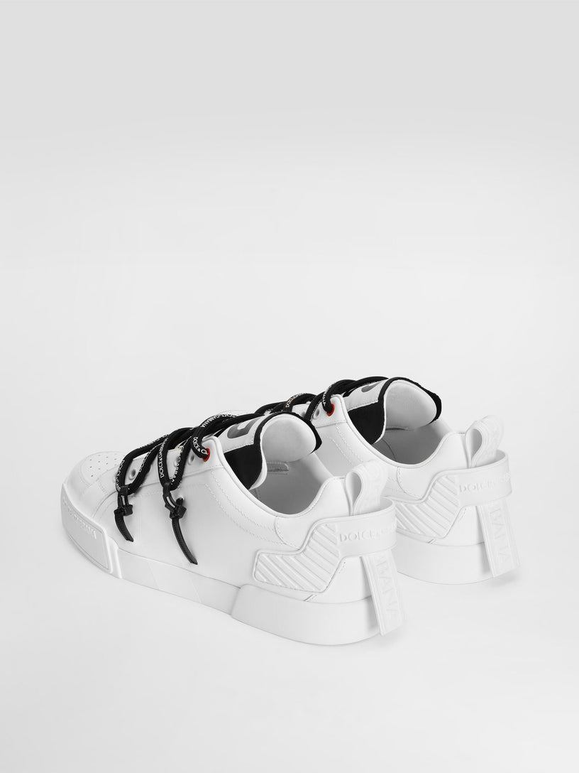 Portofino sneaker in calfskin and patent leather
