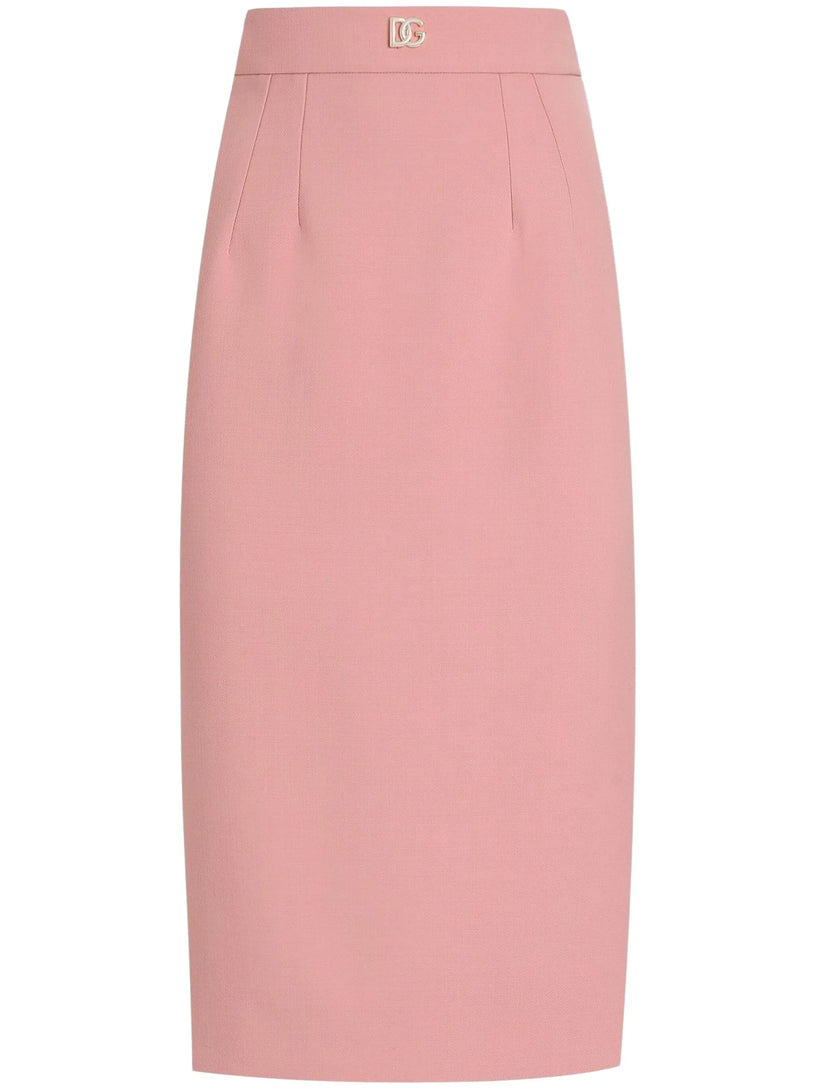 Pencil skirt with DG logo