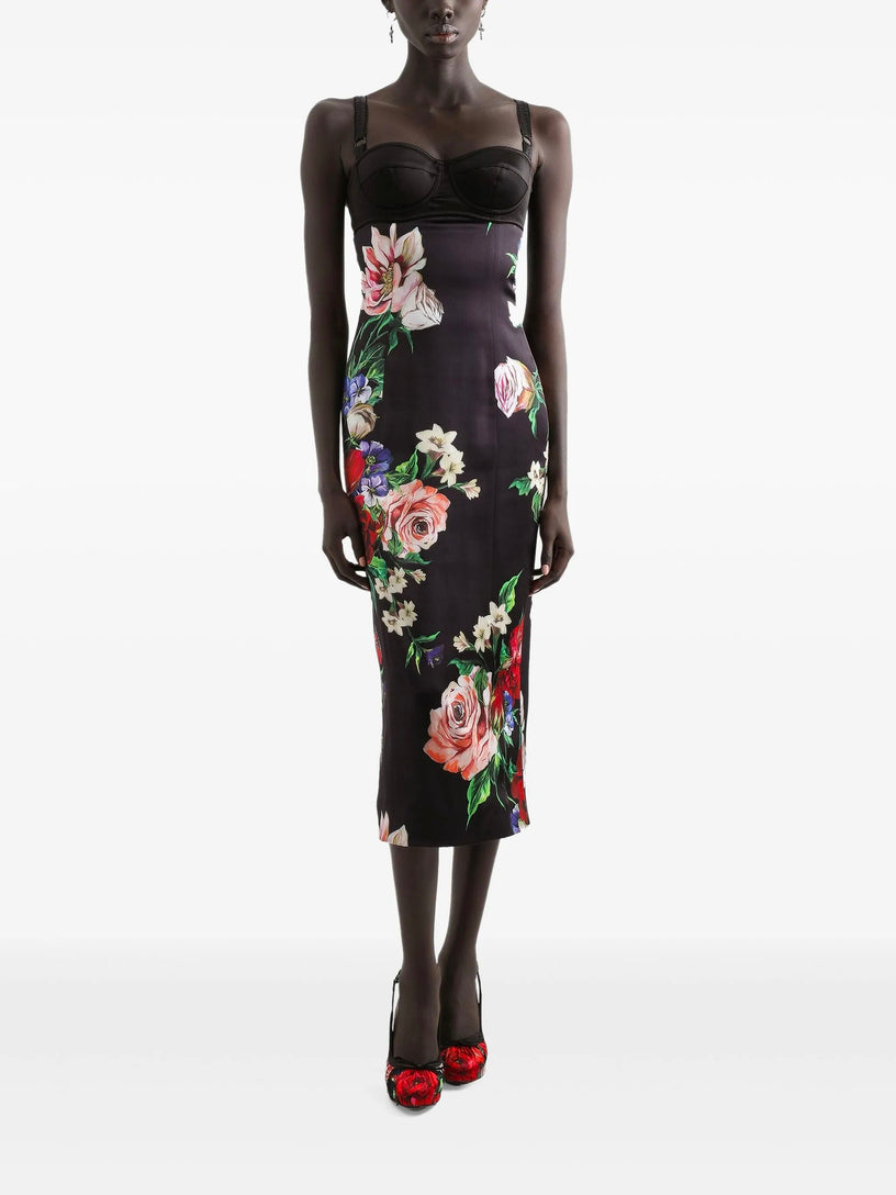 Dress with floral print