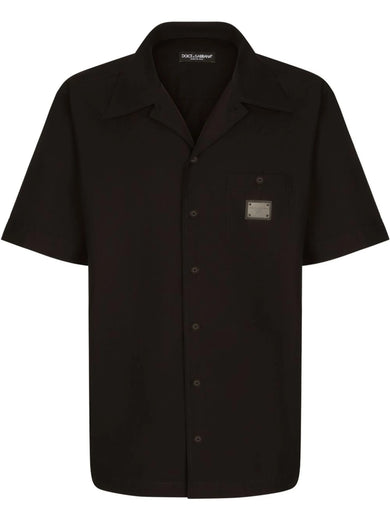 Hawaiian shirt with branded tag