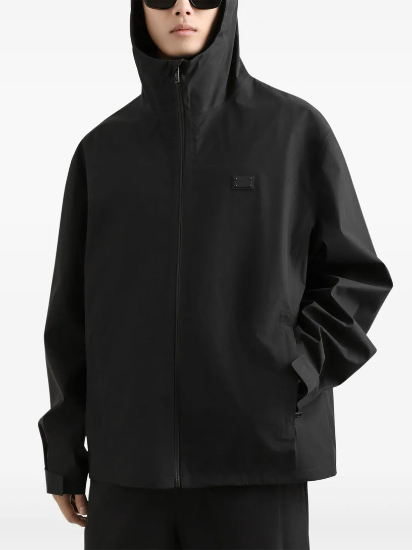 Hooded cotton jacket