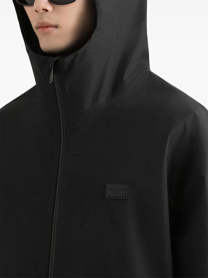 Hooded cotton jacket