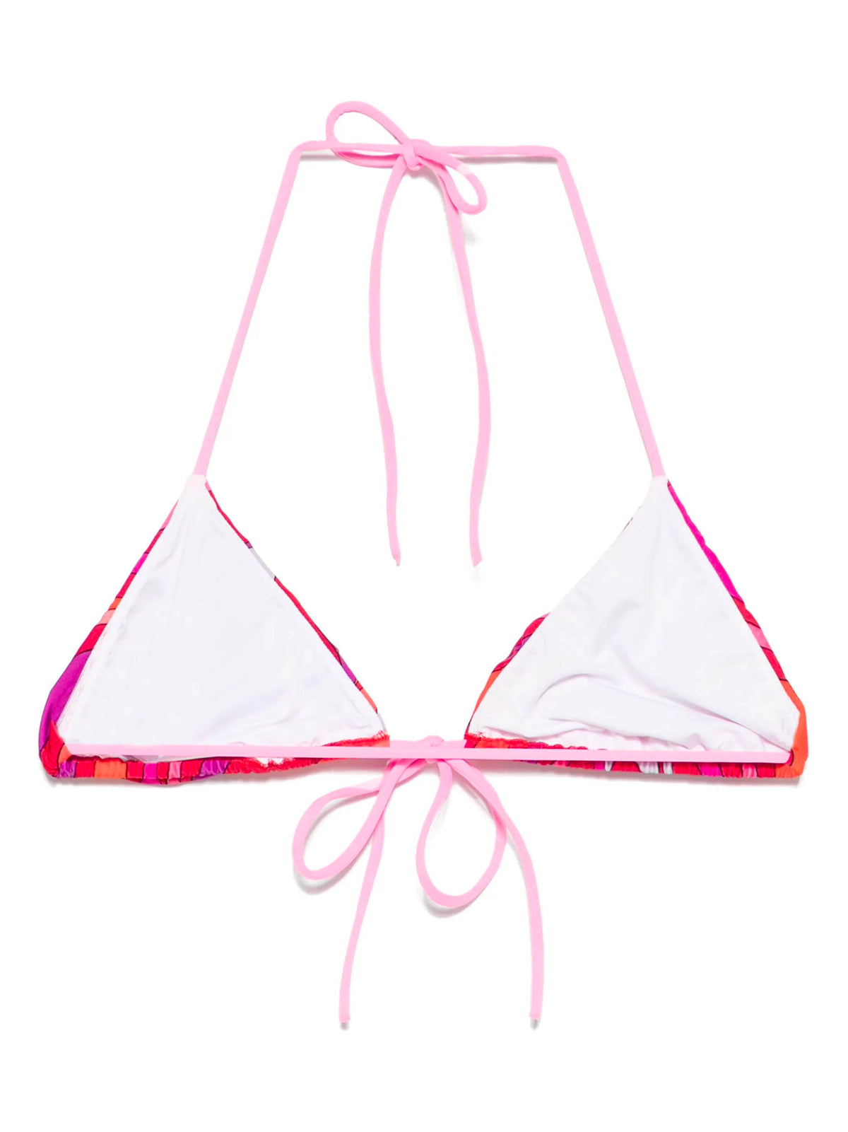Marmo Print Triangle Bikini Top