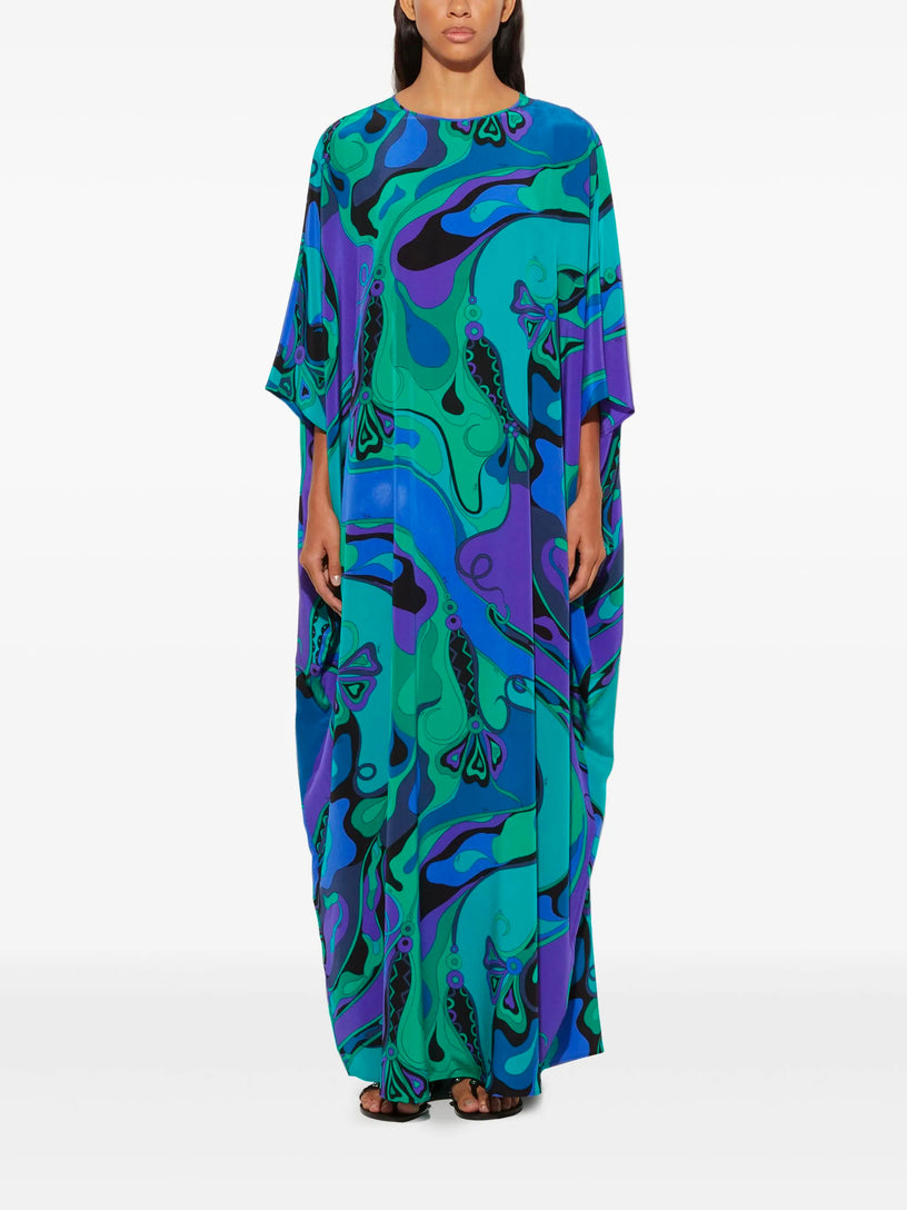 Orchidee Print Kaftan