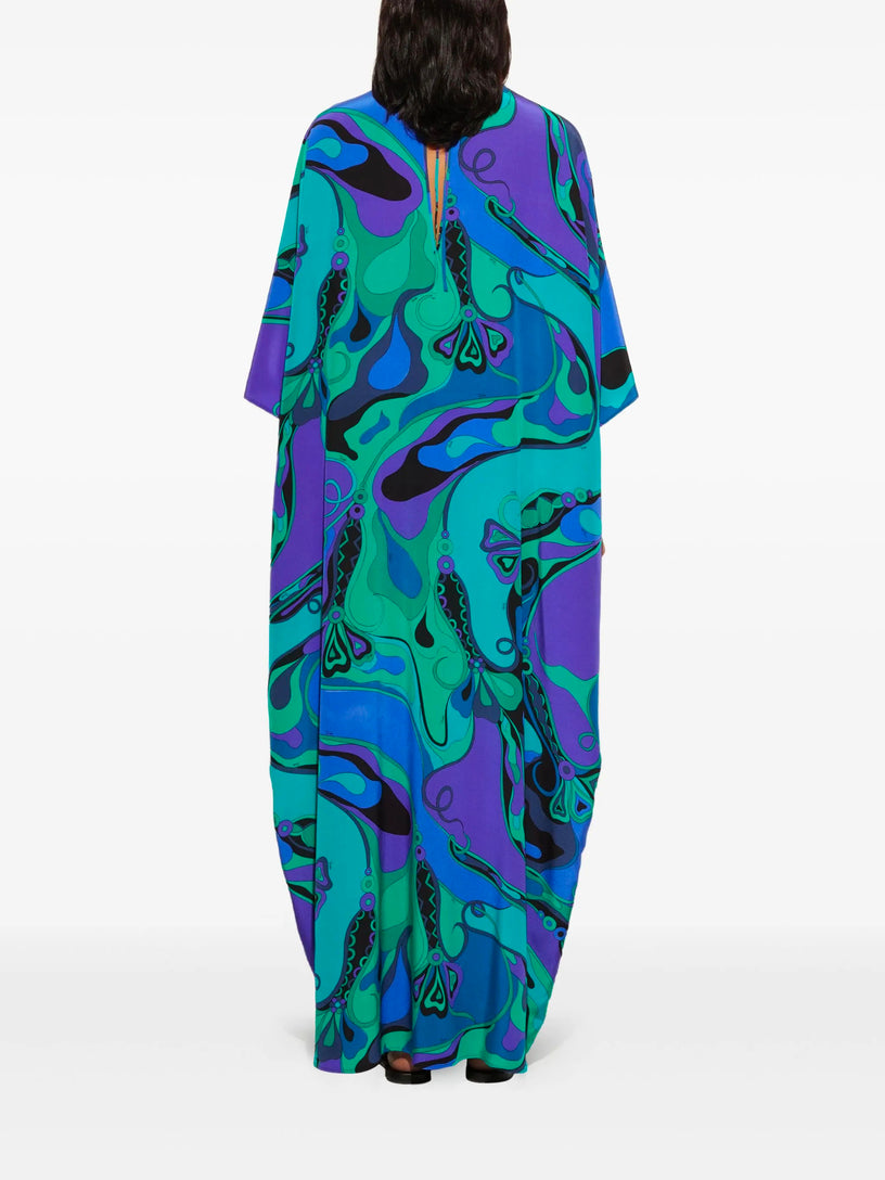 Orchidee Print Kaftan