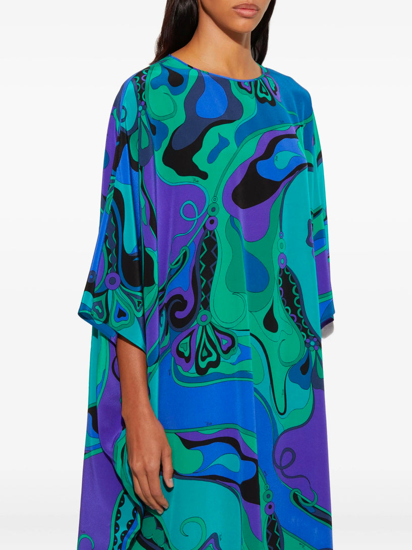 Orchidee Print Kaftan