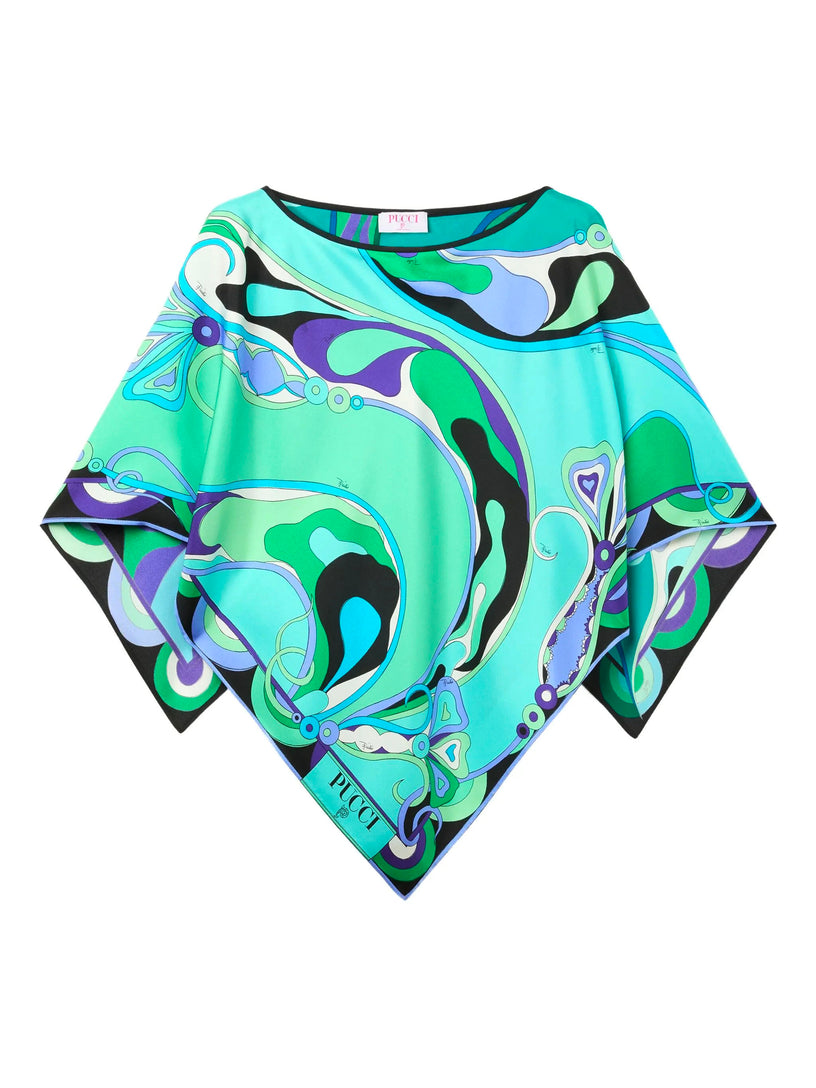 Orchidee-Print Blouse