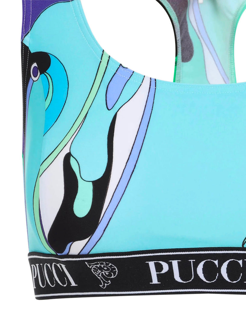 Orchidee Print Sports Top