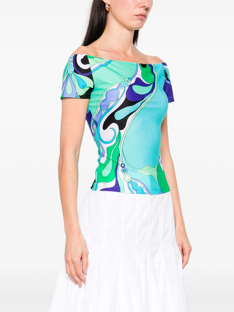 Iride Print Top