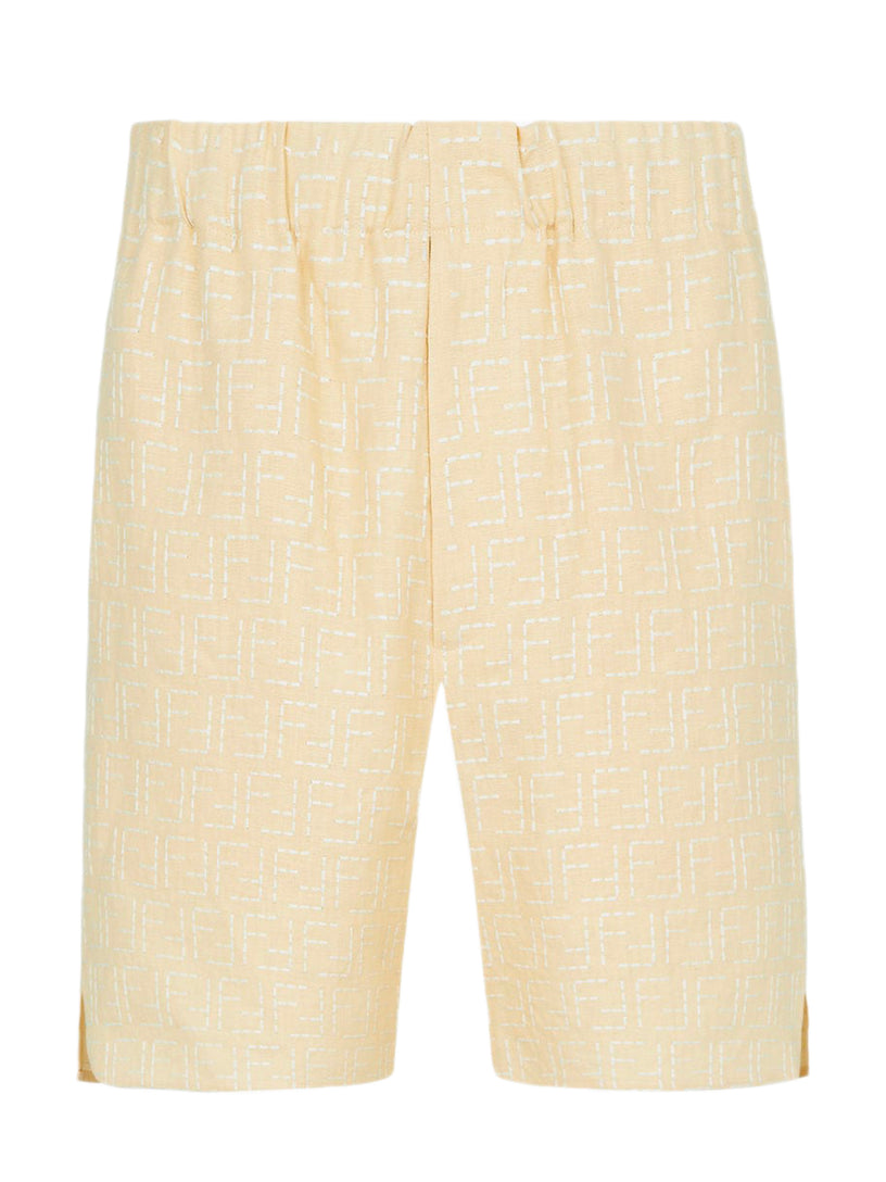 FF Jacquard Linen Shorts